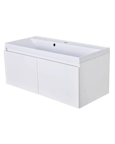 Тумба с раковиной Orange КВАДРО KV-100TUW+Racl подвесная Тумба с раковиной Orange КВАДРО KV-100TUW+Racl подвесная