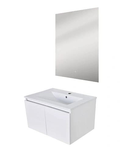 Тумба с раковиной Orange КВАДРО KV-60TUW+Ra подвесная Тумба с раковиной Orange КВАДРО KV-60TUW+Ra подвесная