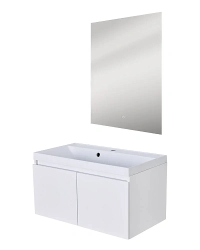 Тумба с раковиной Orange КВАДРО KV-80TUW+Racl подвесная Тумба с раковиной Orange КВАДРО KV-80TUW+Racl подвесная