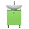 Тумба с раковиной Orange Кларис 57 Салатовая Kl-55TUL+RA Тумба с раковиной Orange Кларис 57 Салатовая Kl-55TUL+RA