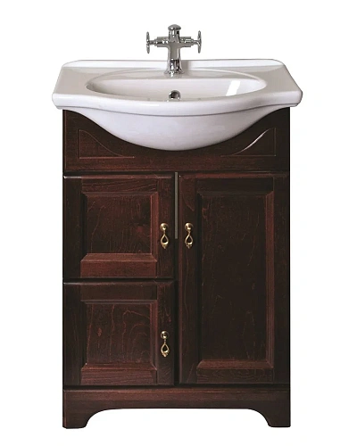 Тумба с раковиной Orange Классик F7-60TU1+Ra напольная, орех антикварный Тумба с раковиной Orange Классик F7-60TU1+Ra напольная, орех антикварный