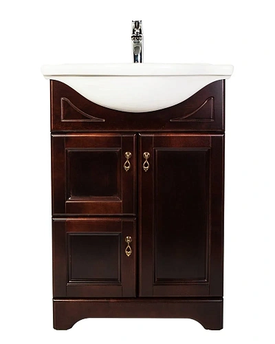 Тумба с раковиной Orange Классик F7-60TU1+Ra напольная, орех антикварный Тумба с раковиной Orange Классик F7-60TU1+Ra напольная, орех антикварный