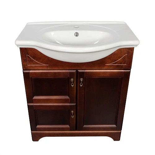 Тумба с раковиной Orange Классик F7-75TU1+Ra напольная, орех антикварный Тумба с раковиной Orange Классик F7-75TU1+Ra напольная, орех антикварный