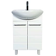 Тумба с раковиной Orange Корро 57 Белая Ko-55TUW+RA Тумба с раковиной Orange Корро 57 Белая Ko-55TUW+RA