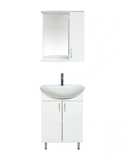 Тумба с раковиной Orange Лайт LA-50TUW+RA напольная белый Тумба с раковиной Orange Лайт LA-50TUW+RA напольная белый