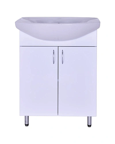 Тумба с раковиной Orange Лайт LA-60TUW+GR напольная белый Тумба с раковиной Orange Лайт LA-60TUW+GR напольная белый