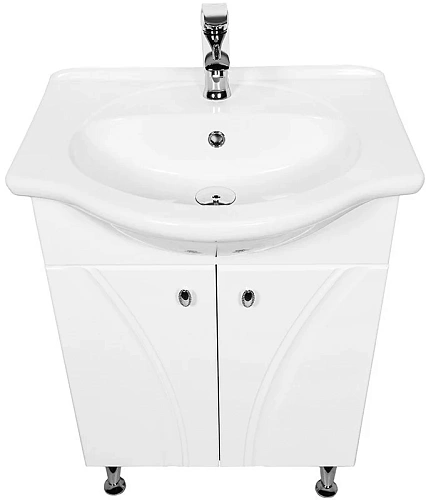 Тумба с раковиной Orange Лотос 60 Белая Lo-60RA Тумба с раковиной Orange Лотос 60 Белая Lo-60RA