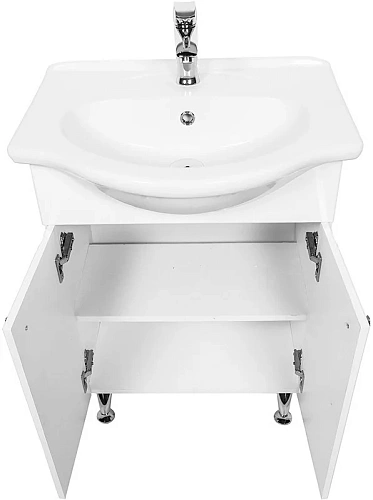 Тумба с раковиной Orange Лотос 60 Белая Lo-60RA Тумба с раковиной Orange Лотос 60 Белая Lo-60RA