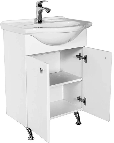 Тумба с раковиной Orange Лотос 60 Белая Lo-60RA Тумба с раковиной Orange Лотос 60 Белая Lo-60RA