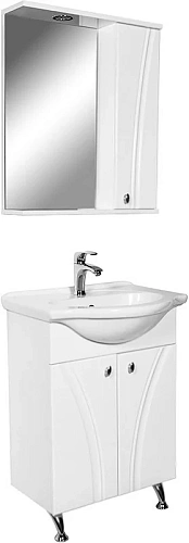 Тумба с раковиной Orange Лотос 60 Белая Lo-60RA Тумба с раковиной Orange Лотос 60 Белая Lo-60RA