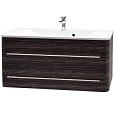 Тумба с раковиной Orange Ольга 110 подвесная Черная Olga-110TU+RA Тумба с раковиной Orange Ольга 110 подвесная Черная Olga-110TU+RA