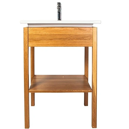 Тумба с раковиной Orange Рига 60 Светлый дуб Riga-60TU+RA Тумба с раковиной Orange Рига 60 Светлый дуб Riga-60TU+RA