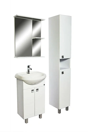 Тумба с раковиной Orange Рио 50 Белая Ri-50TU+RA Тумба с раковиной Orange Рио 50 Белая Ri-50TU+RA