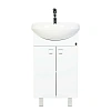 Тумба с раковиной Orange Рио 50 Белая Ri-50TU+RA