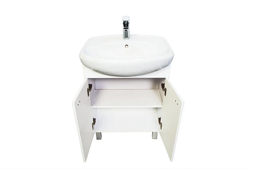 Тумба с раковиной Orange Рио 60 Белая Ri-60TU+RA Тумба с раковиной Orange Рио 60 Белая Ri-60TU+RA