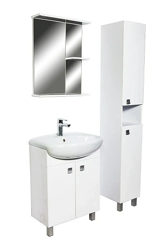 Тумба с раковиной Orange Рио 60 Белая Ri-60TU+RA Тумба с раковиной Orange Рио 60 Белая Ri-60TU+RA