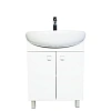 Тумба с раковиной Orange Рио 60 Белая Ri-60TU+RA Тумба с раковиной Orange Рио 60 Белая Ri-60TU+RA