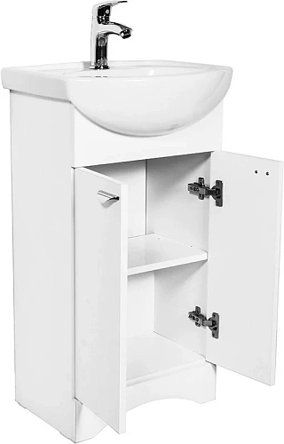Тумба с раковиной Orange Сити 46 Белая Si-45TU+RA Тумба с раковиной Orange Сити 46 Белая Si-45TU+RA
