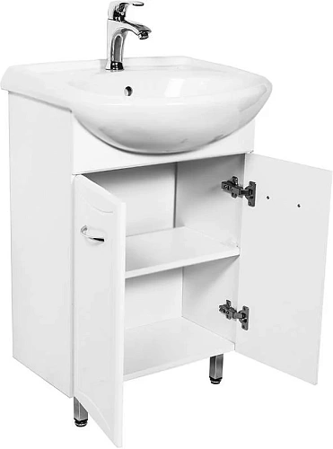 Тумба с раковиной Orange Стиль 57 Белая St-55TU+RA Тумба с раковиной Orange Стиль 57 Белая St-55TU+RA