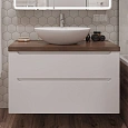 Тумба с раковиной STWORKI Берген 100 белая с темной столешницей, Moduo 55 Leaf 549577 Тумба с раковиной STWORKI Берген 100 белая с темной столешницей, Moduo 55 Leaf 549577
