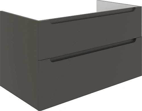 Тумба с раковиной STWORKI Берген 100 серая с темной столешницей, Moduo 50 Square 549582 Тумба с раковиной STWORKI Берген 100 серая с темной столешницей, Moduo 50 Square 549582