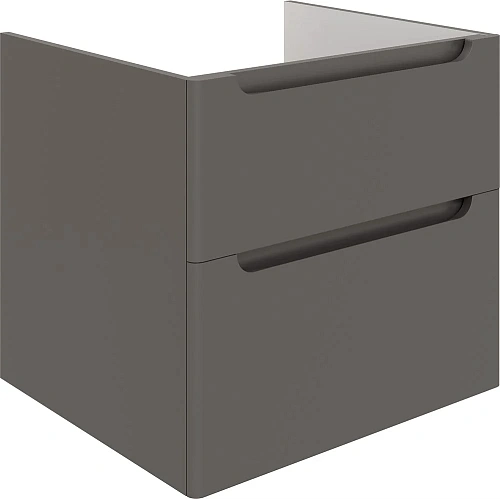 Тумба с раковиной STWORKI Берген 60 серая со светлой столешницей, Soul 1 549454 Тумба с раковиной STWORKI Берген 60 серая со светлой столешницей, Soul 1 549454