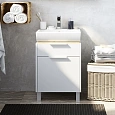 Тумба с раковиной STWORKI Дублин 50 подвесная, с накладной раковиной, узкая, в скандинавском стиле 4 406297 Тумба с раковиной STWORKI Дублин 50 подвесная, с накладной раковиной, узкая, в скандинавском стиле 4 406297