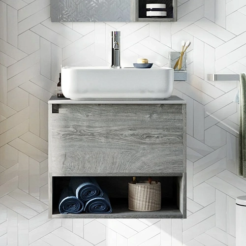 Тумба с раковиной STWORKI Карлстад 60 дуб рошелье, монте тиберио 425060 Тумба с раковиной STWORKI Карлстад 60 дуб рошелье, монте тиберио 425060