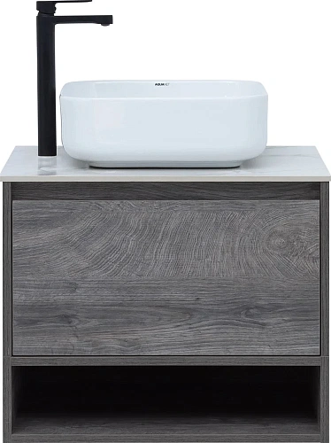 Тумба с раковиной STWORKI Карлстад 60 дуб рошелье, монте тиберио, с отверстием под смеситель в столе 425095 Тумба с раковиной STWORKI Карлстад 60 дуб рошелье, монте тиберио, с отверстием под смеситель в столе 425095