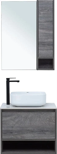 Тумба с раковиной STWORKI Карлстад 60 дуб рошелье, монте тиберио, с отверстием под смеситель в столе 425095 Тумба с раковиной STWORKI Карлстад 60 дуб рошелье, монте тиберио, с отверстием под смеситель в столе 425095