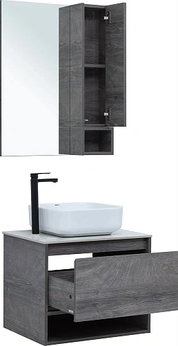 Тумба с раковиной STWORKI Карлстад 60 дуб рошелье, монте тиберио, с отверстием под смеситель в столе 425095 Тумба с раковиной STWORKI Карлстад 60 дуб рошелье, монте тиберио, с отверстием под смеситель в столе 425095