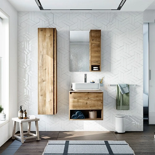 Тумба с раковиной STWORKI Карлстад 60 дуб рустикальный, роверелла 427728 Тумба с раковиной STWORKI Карлстад 60 дуб рустикальный, роверелла 427728