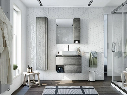 Тумба с раковиной STWORKI Карлстад 75 дуб рошелье, монте тиберио 425251 Тумба с раковиной STWORKI Карлстад 75 дуб рошелье, монте тиберио 425251