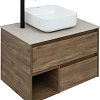 Тумба с раковиной STWORKI Карлстад 75 дуб рустикальный, простоун беж, с отверстием для смесителя в с 425257 Тумба с раковиной STWORKI Карлстад 75 дуб рустикальный, простоун беж, с отверстием для смесителя в с 425257