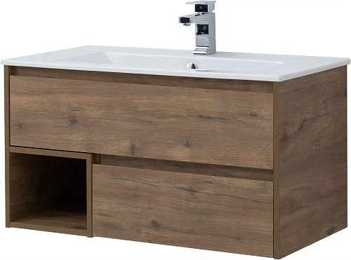 Тумба с раковиной STWORKI Карлстад 90 дуб рустикальный 421760 Тумба с раковиной STWORKI Карлстад 90 дуб рустикальный 421760