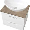 Тумба с раковиной STWORKI Копенгаген 60 белая, с раковиной STWORKI Moduo 55 Leaf 584887 Тумба с раковиной STWORKI Копенгаген 60 белая, с раковиной STWORKI Moduo 55 Leaf 584887