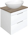 Тумба с раковиной STWORKI Копенгаген 60 белая, с раковиной STWORKI Moduo 55 Leaf 584887 Тумба с раковиной STWORKI Копенгаген 60 белая, с раковиной STWORKI Moduo 55 Leaf 584887