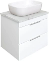 Тумба с раковиной STWORKI Копенгаген Копенгаген 60 белая, со столешницей Stone Aura 60 и сифоном Neo 582088 Тумба с раковиной STWORKI Копенгаген Копенгаген 60 белая, со столешницей Stone Aura 60 и сифоном Neo 582088