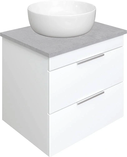 Тумба с раковиной STWORKI Копенгаген Копенгаген 60 белая, со столешницей Stone Balance 60 и сифоном 582087 Тумба с раковиной STWORKI Копенгаген Копенгаген 60 белая, со столешницей Stone Balance 60 и сифоном 582087