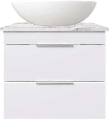 Тумба с раковиной STWORKI Копенгаген Копенгаген 60 белая, со столешницей Stone Life 60 и сифоном Neo 582085 Тумба с раковиной STWORKI Копенгаген Копенгаген 60 белая, со столешницей Stone Life 60 и сифоном Neo 582085