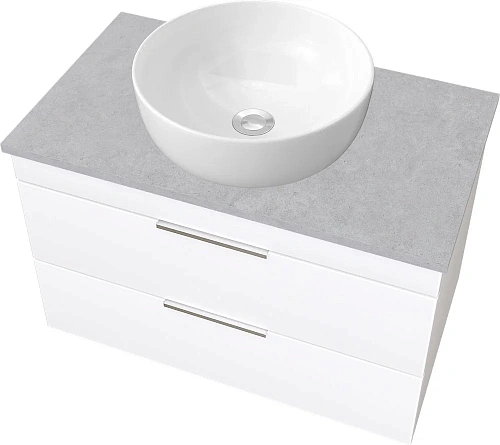 Тумба с раковиной STWORKI Копенгаген Копенгаген 80 белая, со столешницей Stone Balance 80 и сифоном 582091 Тумба с раковиной STWORKI Копенгаген Копенгаген 80 белая, со столешницей Stone Balance 80 и сифоном 582091