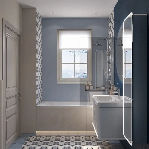 Тумба с раковиной STWORKI Молде 95 белая, с сифоном 579358 Тумба с раковиной STWORKI Молде 95 белая, с сифоном 579358