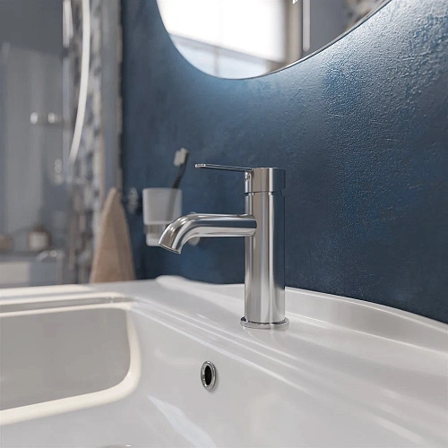 Тумба с раковиной STWORKI Молде 95 белая, с сифоном 579358 Тумба с раковиной STWORKI Молде 95 белая, с сифоном 579358