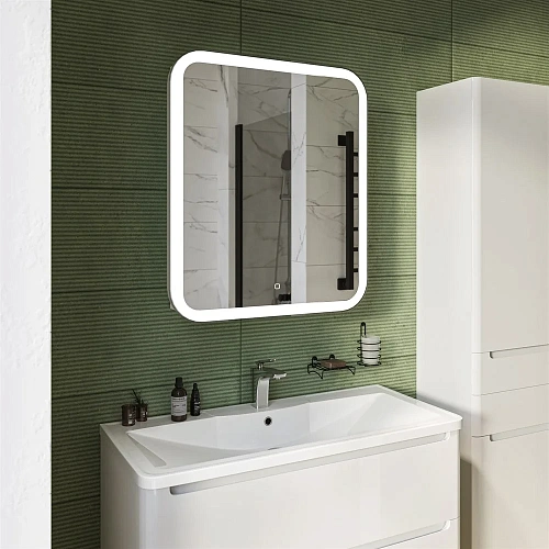 Тумба с раковиной STWORKI Монтре 100 белая 555337 Тумба с раковиной STWORKI Монтре 100 белая 555337