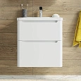 Тумба с раковиной STWORKI Монтре 60 белая 432001 Тумба с раковиной STWORKI Монтре 60 белая 432001