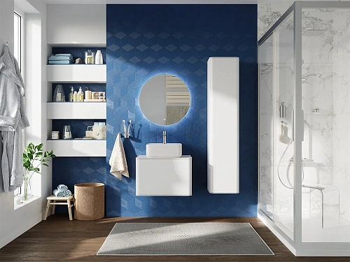 Тумба с раковиной STWORKI Ноттвиль 60 белая, без выреза под смеситель 444530 Тумба с раковиной STWORKI Ноттвиль 60 белая, без выреза под смеситель 444530