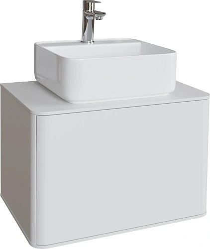 Тумба с раковиной STWORKI Ноттвиль 60 белая, без выреза под смеситель 444530 Тумба с раковиной STWORKI Ноттвиль 60 белая, без выреза под смеситель 444530