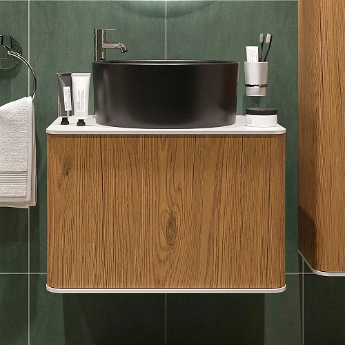 Тумба с раковиной STWORKI Ноттвиль 60 дуб верона, с отверстием под смеситель, с раковиной на выбор 5 548163 Тумба с раковиной STWORKI Ноттвиль 60 дуб верона, с отверстием под смеситель, с раковиной на выбор 5 548163