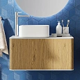 Тумба с раковиной STWORKI Ноттвиль 80 дуб верона, с отверстием под смеситель 414411 Тумба с раковиной STWORKI Ноттвиль 80 дуб верона, с отверстием под смеситель 414411