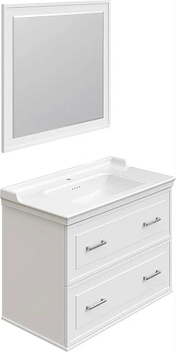 Тумба с раковиной STWORKI Хадстен 100 белая 540894 Тумба с раковиной STWORKI Хадстен 100 белая 540894